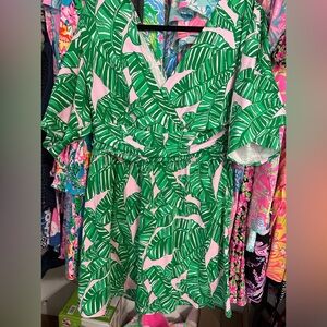 NWT Lilly Pulitzer Parigi Romper size large!